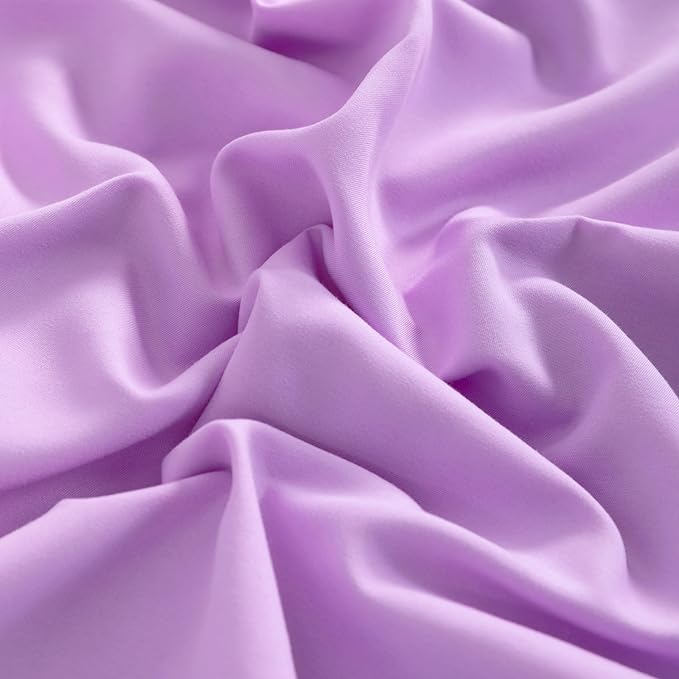 NTBAY Queen Pillowcase Set - 4 Pack Brushed Microfiber 20x30 Pillowcases - Soft, Wrinkle-Free, Fade-Resistant, Stain-Resistant, Light Purple Pillowcases with Envelope Closure - 20x30 Inches