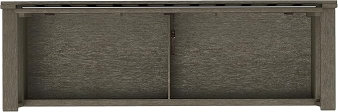 SIMPLIHOME Brooklyn Entryway Storage Bench - 48 inch Wide Solid Wood Hallway Bench in Farmhouse Grey, Contemporary Mudroom Bench for Entry or Foyer with Lift-Up Lid and Spacious Hidden Storage