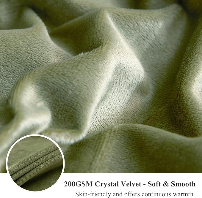 XeGe Luxury Shaggy Faux Fur Body Pillow Cover 20x54, Shed-Free Fluffy Long Pillowcase Hidden Zipper, Soft Plush Pillow Sham for Side Sleepers & Pregnancy Support, Aesthetic Room Decor (Sage Green)