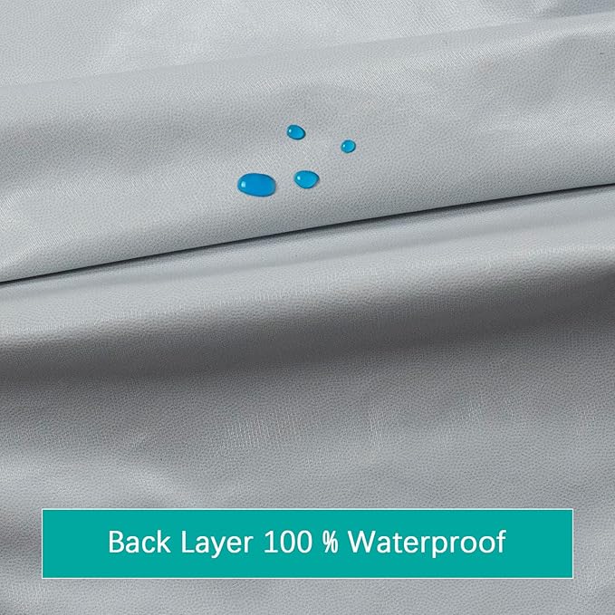 Crib Sheets Waterproof 2 Pack, Crib Mattress Protector, Toddler Fitted Crib Sheet Neutral, Ultra Soft & Breathable Toddler Bed Sheets for Boys and Girls, Grey & Pink