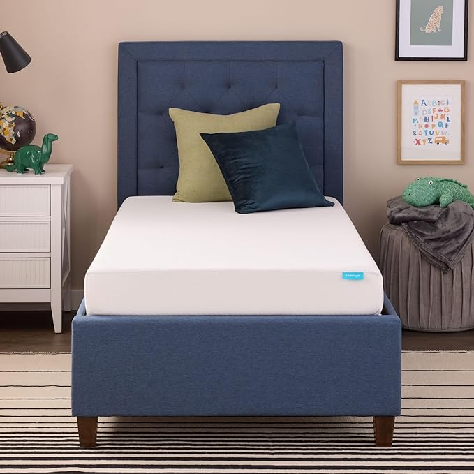 Linenspa 6 Inch Gel Infused Memory Foam Mattress – Twin Size – Medium Firm - Low Profile Bed - Mattress in a Box - Youth or Kids Bedroom - Pressure Relieving and Breathable – CertiPUR-US Certified