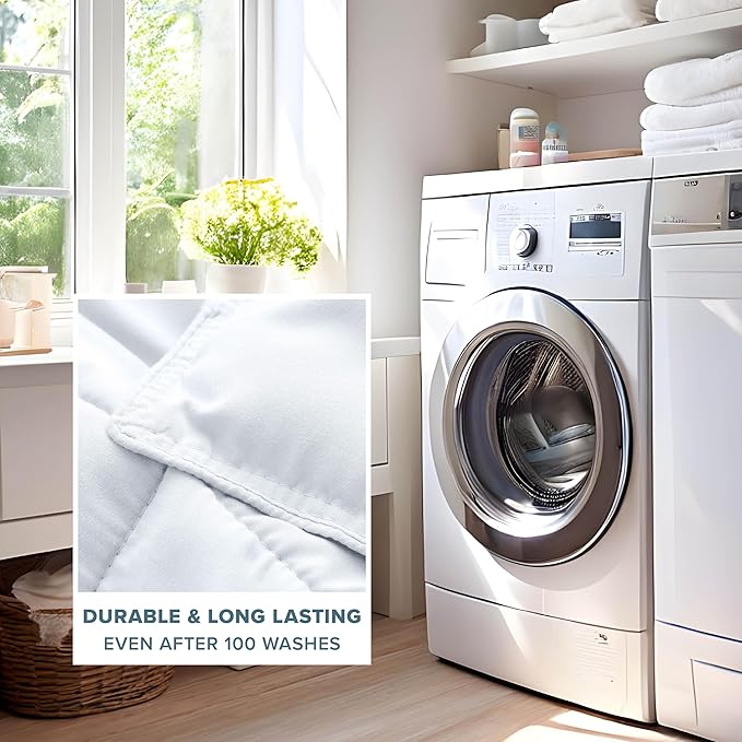 Bare Home Comforter Set - Oversized King Size - Ultra-Soft - Goose Down Alternative - Premium 1800 Series - All Season Warmth (Oversized King, White)