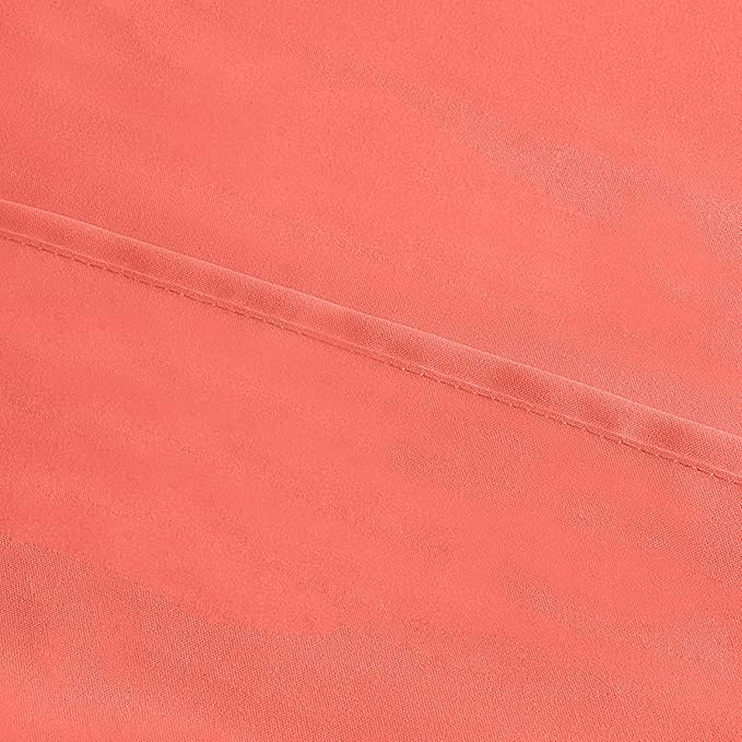 Utopia Bedding King Pillow Cases - 4 Pack - Envelope Closure - Soft Brushed Microfiber Fabric - Shrinkage and Fade Resistant Pillow Covers King Size 20 X 40 Inches (King, Coral)