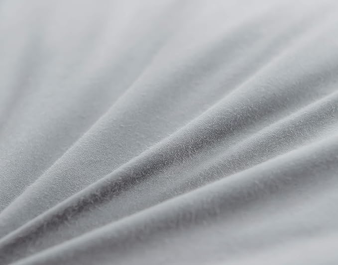 Goose Down & Feather Pillows Soft Insert for Side and Back Sleepers Grey Color,100% Soft Cotton Standard 20x26in