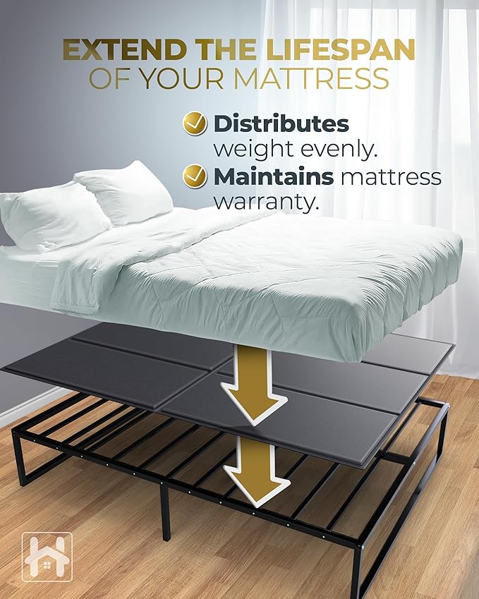 Golden Home Essentials Premium 10mm Queen Size Bunkie Board (60" x 80") – Slim Low-Profile Mattress Support – Quiet, Moisture-Resistant, Lightweight Bed Board for Platform & Slatted Frames