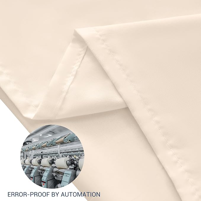 Pillowcases King 4 Pack, 20x36 Pillow Cases with Envelope Closure, Soft Plain Brushed Microfiber Covers Breathable Wrinkle-Resistant, Beige
