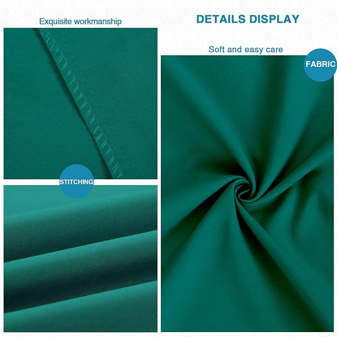 FLXXIE Body Pillow Cover - Super Soft Microfiber 20x54 Body Pillow Case - Envelope Closure, Wrinkle, Stain Resistant 20x54 Long Pillowcase, Dark Green