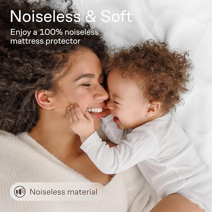 Niagara Cotton Mattress Pad Full 54x75 - Non Noisy Cooling Breathable Ultra Plush Absorbent Protector Extra Deep Fits 20 Inches Deep Mattress