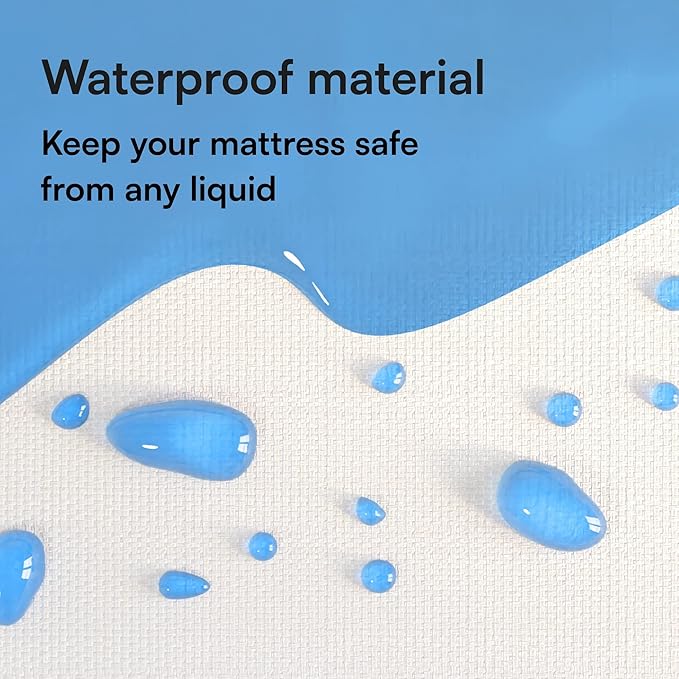 Niagara Waterproof Mattress Protector Twin 39x75 Cover Deep Pocket Breathable Noiseless 8-20Inches Bed Smooth Jersey Mattress Pad Cover Fully Ultra Thin Microfiber