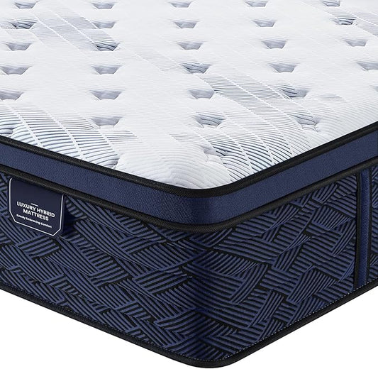 Coolvie 12 Inch Twin XL Mattress in a Box, Hybrid Cooling XL Twin Mattress with Latex & Memory Foam, Pocket Innerspring for Pressure Relief, Medium Firm, 100-Night Trial