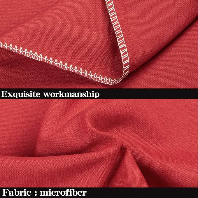 NTBAY King Pillowcase Set - 2 Pack Brushed Microfiber 20x36 Pillowcases - Soft, Wrinkle-Free, Fade-Resistant, Stain-Resistant, Wine Red Pillowcases with Envelope Closure - 20x36 Inches, Wine Red
