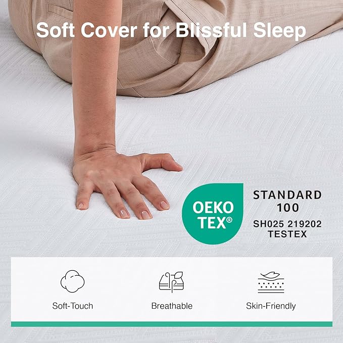 Novilla Queen Size Mattress, 10 Inch Memory Foam Mattress Queen in a Box with Comfort Foam for Contour Support & Motion Isolation & Edge Support, CertiPUR-US Certified
