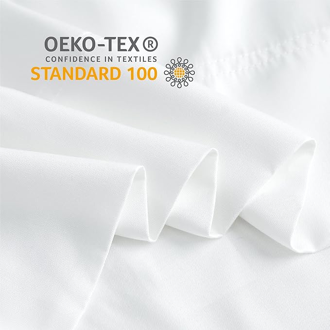BEDELITE Body Pillow Cover, Rayon Made from Bamboo, Cooling Body Pillow Pillowcase for Hot Sleepers and Night Sweats, Breathable & Silky Soft Full Long Pillow Case Cover (White, 20x54 Inches)