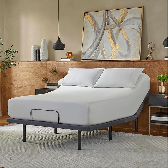 Serta baselogic Level 3 Adjustable Base Bed Frame - Twin XL - Head & Foot Adjustability, Wireless Remote, Zero-Gravity and 3 Memory Presets, Single Massage Setting, and USB A&C Charging Ports