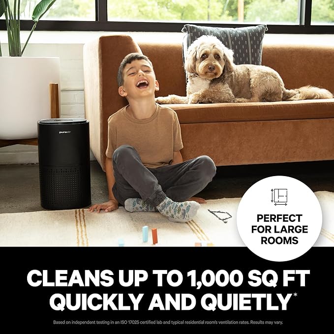 PuroAir 240 Replacement Filter - Genuine Puro Air 240 Filter Replacement - Official PuroAir Air Purifier HEPA Filter with CarbonTech Filters 99.9% of Pollen, Dust, Pet Dander, Smoke, Odors (2PK)