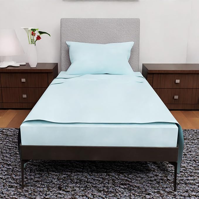 Twin XL Sheet Sets - 3 Pcs Set - Fade Resistant Double Brushed MicrofiberDeep Pocket Twin XL Sheet Sets, Cooling Sheets Twin XL, XL Twin Bed Sheets, Twin XL Bedding Set (Aqua)