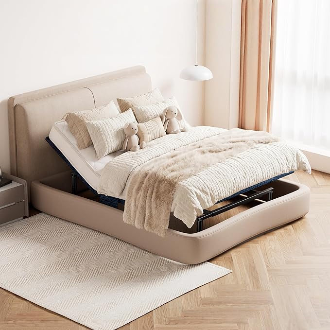 Patented Design Smart Adjustable Bed Frame, Twin XL Adjustable Base with Quiet Motor, Zero Gravity & Anti-Snore, Easy Assembly, Heavy-Duty Metal Support, Suitable for Bedroom & Elderly Use