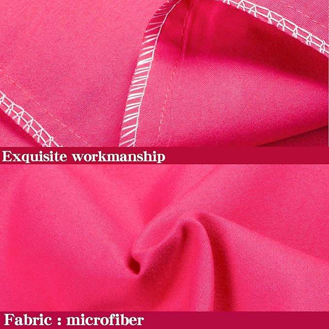 NTBAY Standard Pillowcase Set - 2 Pack Brushed Microfiber 20x26 Pillowcases - Soft, Wrinkle-Free, Fade-Resistant, Stain-Resistant, Magenta Pillowcases with Envelope Closure - 20x26 Inches, Magenta