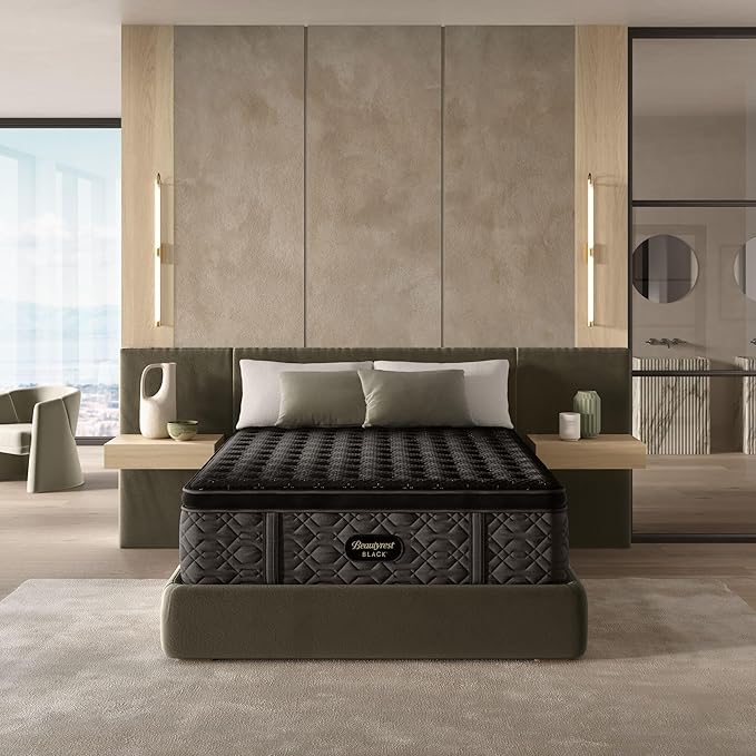 Beautyrest Black Series Three 16.5" Firm Pillow Top California King Mattress - Breathable, Cooling, and Supportive - CertiPUR-US Certified, 100-Night Sleep Trial, and 10-Year Limited Warranty