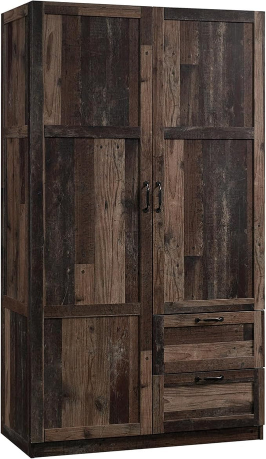 Sauder Miscellaneous Storage Wardrobe/Storage Cabinet/Pantry Cabinet, Reclaimed Pine Finish