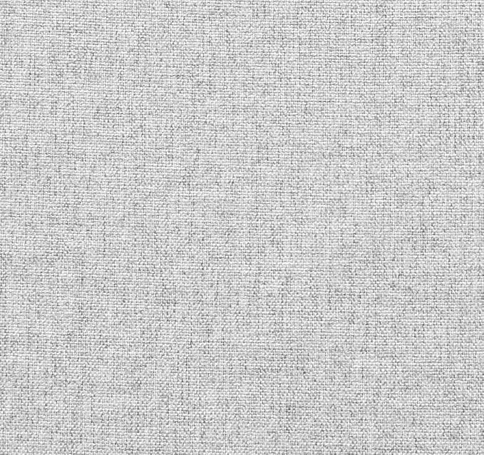 Square Bed – Washable Cover - Soft Upholstered Linen - Minimalist Modern - Sold Separately (Waterproof Gray Linen, King Headboard)