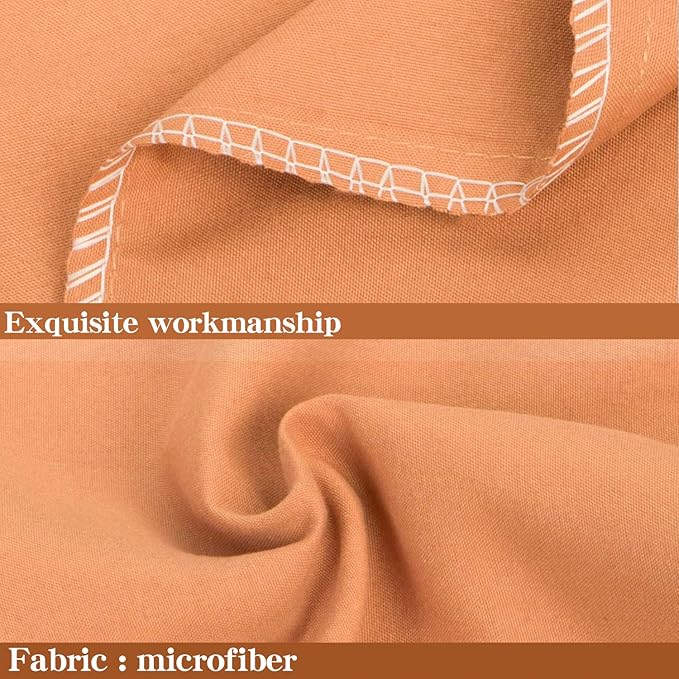 NTBAY King Pillowcase Set - 2 Pack Brushed Microfiber 20x40 Pillowcases - Soft, Wrinkle-Free, Fade-Resistant, Stain-Resistant, Pale Orange Pillowcases with Envelope Closure - 20x40 Inches, Pale Orange