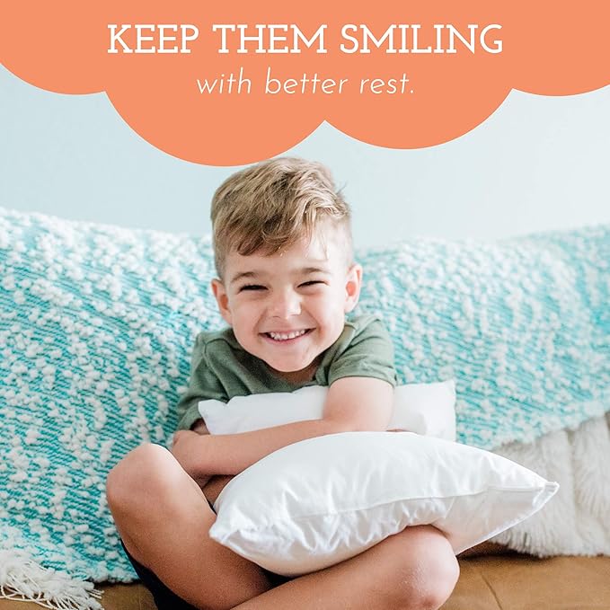 Toddler Pillow 13x18 for Sleeping – Kids Pillow for Toddler Bed, Travel, Daycare & Preschool – Soft Hypoallergenic Cotton Toddler Bed Pillow for Ages 2–5, Small Pillow for Kids Nap Time (1-Pack)