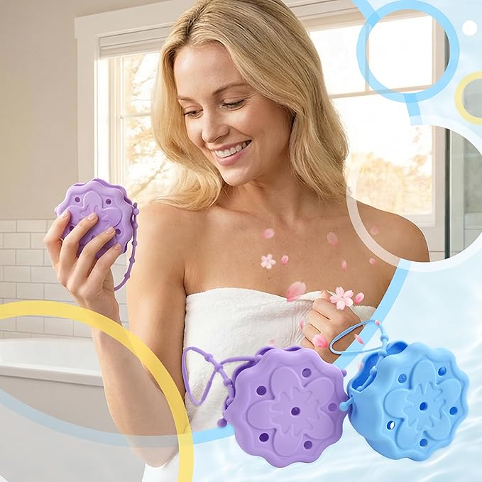 Purple Shower Steamer Tray, Silicone Soap Dish Holder, Hangable and Reusable Shower Steamer Holder/Hanger, Bath Bombs Holder, Shower Accessory, Aromatherapy Diffuser Containers, Gift for Her