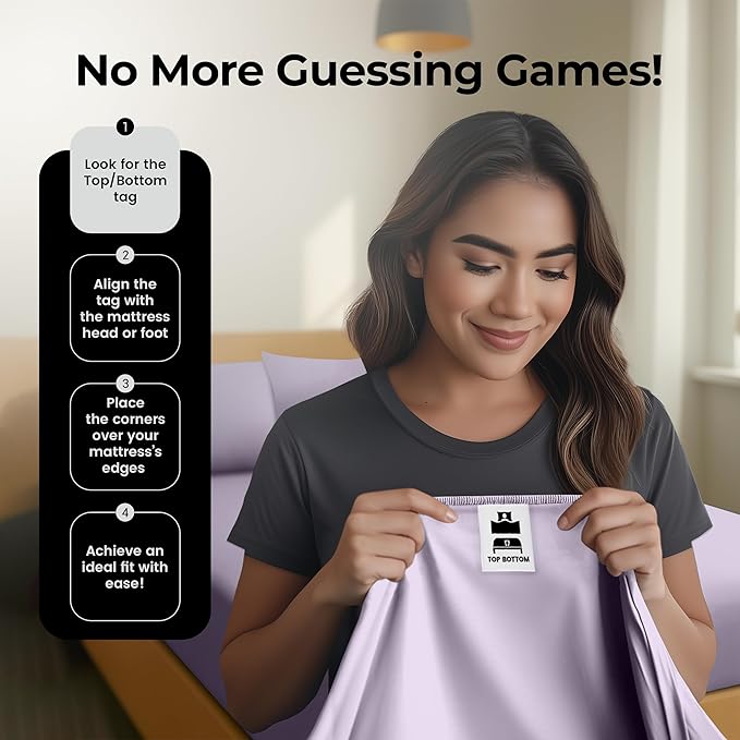 Utopia Bedding Queen Fitted Sheet - Bottom Sheet - Deep Pocket - Soft Microfiber - Shrinkage and Fade Resistant - Easy Care -1 Fitted Sheet Only (Lavender)