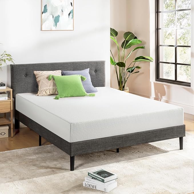 Best Price Mattress 8 Inch Full Mattress Bed-In-A-Box, Green Tea Memory Foam , White