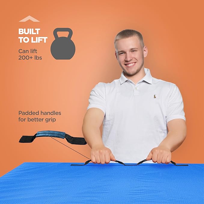 Mattress Bags for Moving with 8 Handles – King Mattress Moving Bag – Tear-Proof Mattress Storage Cover with Dual Zippers – Reusable Mattress Moving Bags for Transport & Storage Mattress Protector