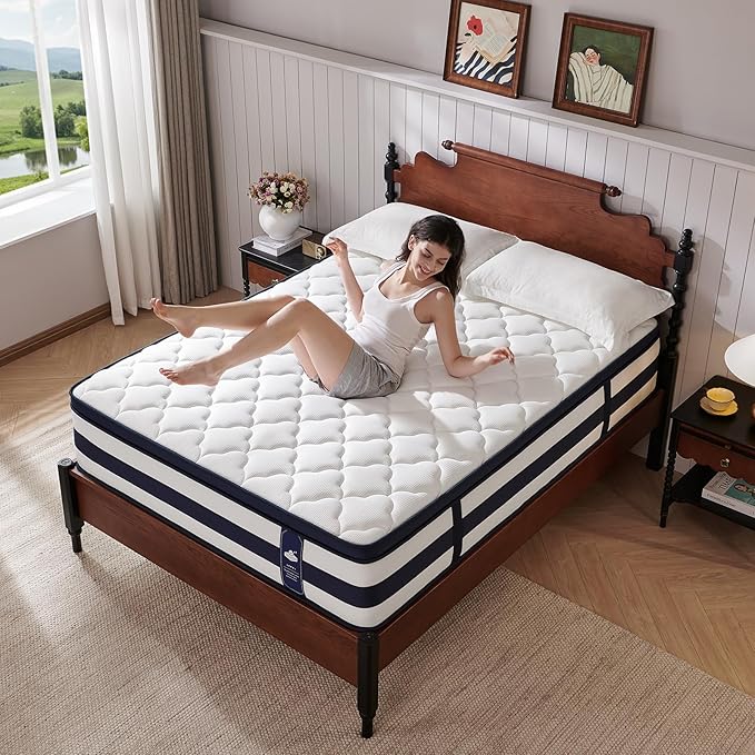 King Size Mattress, 14 Inch Gel Memory Foam Sprung Hybrid Mattress, Cooling and Pressure Relief for Breathable Sleep, Certipur-Us Certified, 120-Night Home Trial, Apex Collection