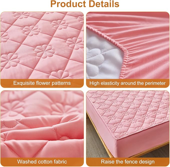 Waterproof Hospital Mattress Cover Protector Bed Sheet 36" x 80" x 9" Hospital Grade Incontinence Protection, Breathable Fabric for Elderly, Adults Machine Washable
