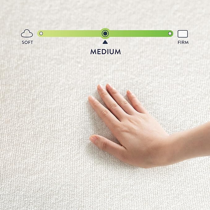 Best Price Mattress Queen Mattress 6 inch Bed-In-A-Box, Green Tea Memory Foam, Cream
