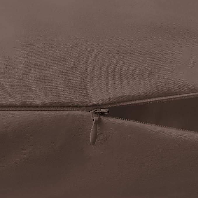 Elegant Comfort Luxury Ultra-Soft 1-Piece Body Pillowcase - 1500 Premium Hotel Quality Microfiber Double Brushed - Wrinkle Resistant, Body Pillowcase Size, Chocolate Brown