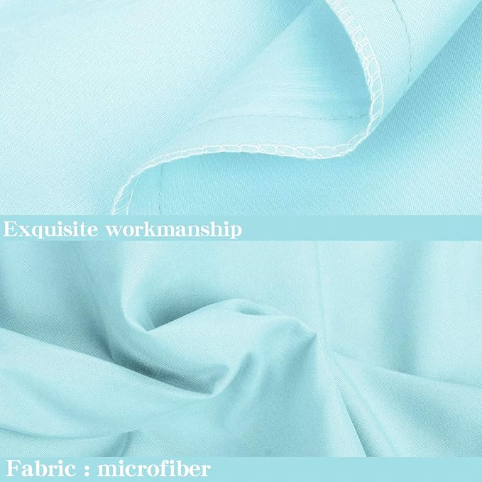 NTBAY Body Pillowcase - Brushed Microfiber 20x54 Pillowcase - Soft, Wrinkle-Free, Fade-Resistant, Stain-Resistant, Aqua Body Pillow Cover with Envelope Closure - 20x54 Inches, Aqua