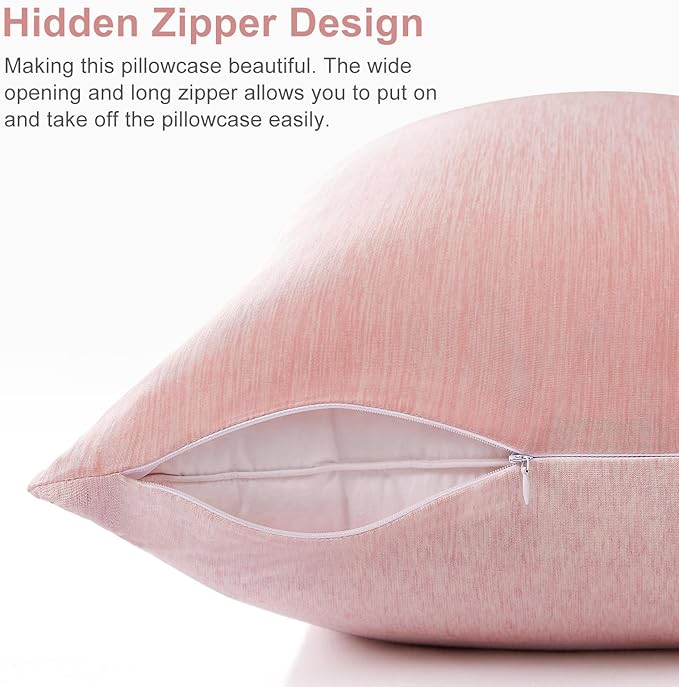 Elegear Cooling Pillow Cases for Hot Sleepers, Japanese Q-Max 0.5 Cooling Pillowcases, Both Sides(Cooling/Cotton), Breathable Soft Pillowcase for Hair and Skin, Set of 2-Pink (Queen (20'' x 30''))