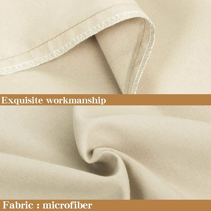 NTBAY King Pillowcase Set - 2 Pack Brushed Microfiber 20x40 Pillowcases - Soft, Wrinkle-Free, Fade-Resistant, Stain-Resistant, Light Taupe Pillowcases with Envelope Closure - 20x40 Inches, Light Taupe