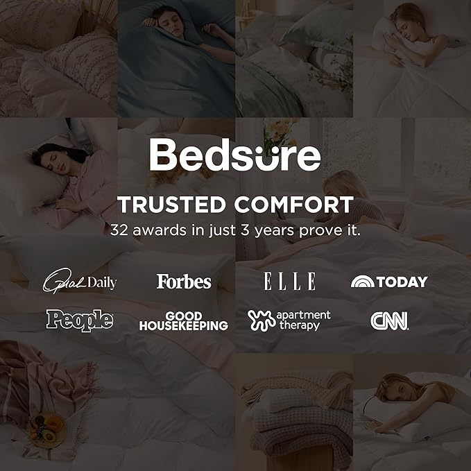 Bedsure Celestial Blue Duvet Cover Queen Size - 3 Pieces Prewashed Extra Soft Bedding Set, Includes 1 Duvet Cover 90x90 Inches with Zipper Closure & 2 Pillow Shams, Comforter Not Included