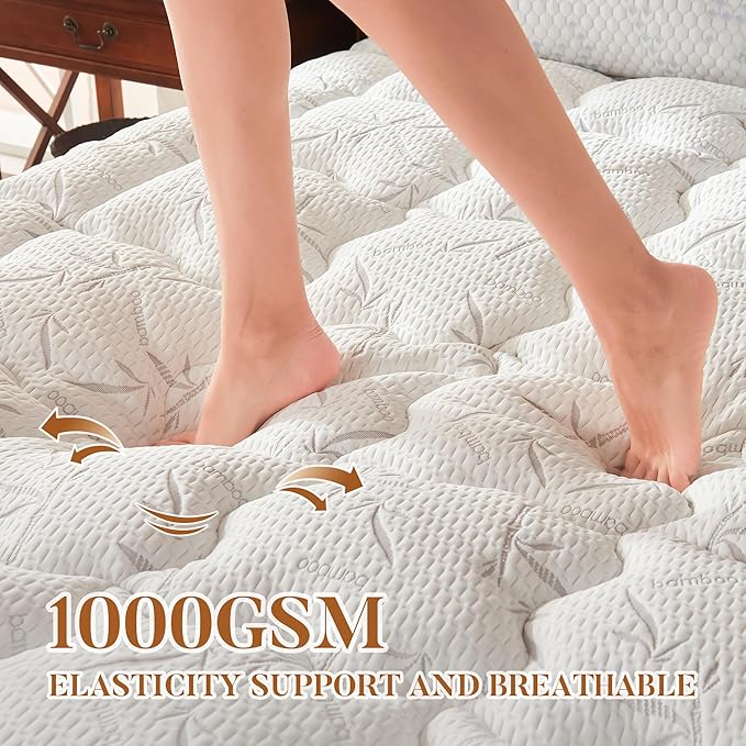 PRIMESOFT 100% Waterproof Twin Size Mattress Topper,Thick Pillow Top Mattress Pad,Up to 21 Inch Deep Pocket,Soft Breathable Mattress Pad for Back Pain, Protector Cover(White)