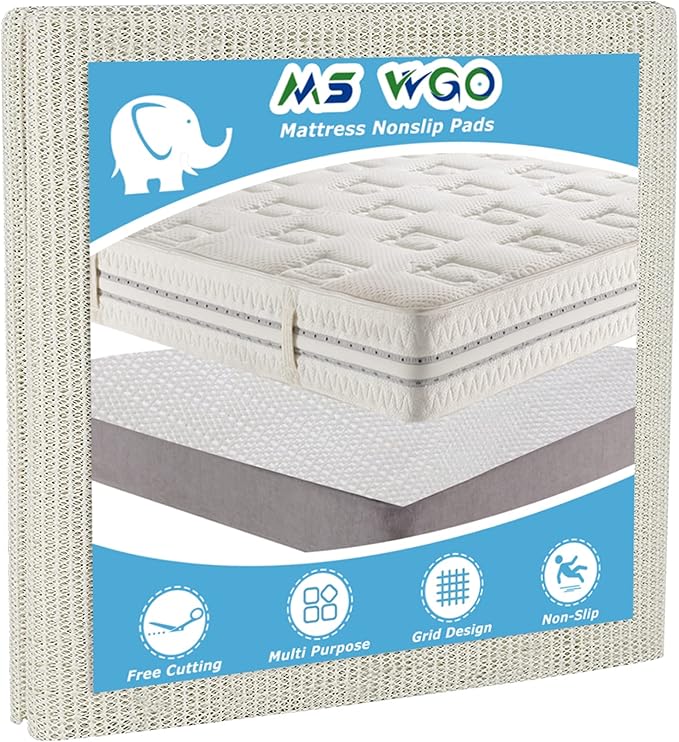 Mattress Slide Stopper Non Slip Rug Pads 5.9 x 6.5 Ft Non Slip Furniture Pads Resistant Trimmable Mat Topper for Rug,Sofa,Bed,Chair Cushion King Size