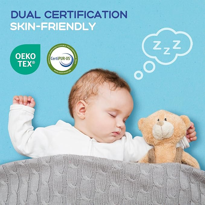 VALUXE California King Mattress Topper 3 Inch Cooling Gel Memory Foam, CertiPUR-US Certified Topper & Pad for Back Pain Relief, Soft Breathable Bedding with Pressure Relief (Blue)