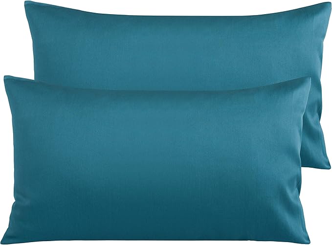NTBAY Egyptian Cotton King Pillowcases - Set of 2, 500 Thread Count Cotton Pillowcases - Soft and Breathable Envelope Closure Pillow Cases - 20x36 Pillow Covers for Bed, Slate Blue