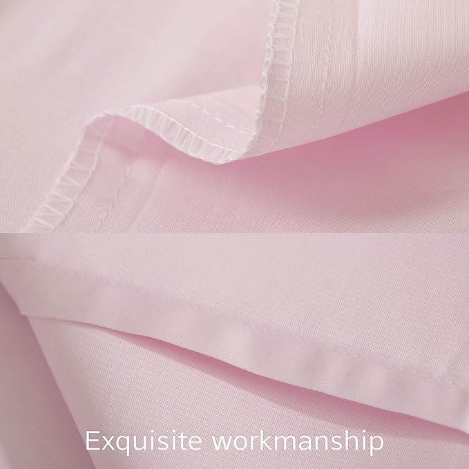 NTBAY Egyptian Cotton Queen Pillowcases - Set of 2, 500 Thread Count Cotton Pillowcases - Soft and Breathable Envelope Closure Pillow Cases - 20x30 Pillow Covers for Bed, Pink