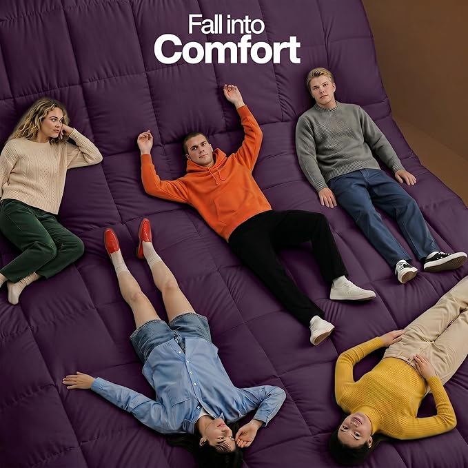 Utopia Bedding Twin Comforter Duvet Insert, Quilted Plum Comforter with Corner Tabs, Box Stitched Down Alternative Comforters Twin Size 64 x 88 inches