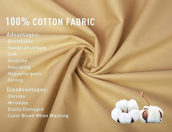 Sunflower Body Pillowcase 100% Cotton Long Pillow Cover/Case Envelope Closure 1 Pack, 20×54 inches Butterum, Soft and Breathable