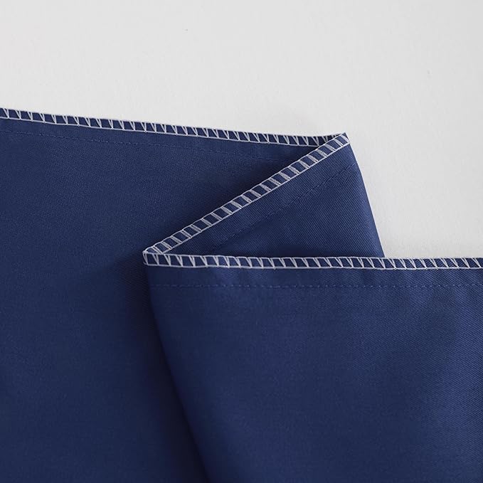 NTBAY Toddler Pillow Cases Set of 2, 2 Pack Brushed Microfiber 14x20 Pillow Cases, Soft, Wrinkle, Fade, Stain Resistant Navy Blue Pillow Cases with Envelope Closure, 14x20 Inches, Navy Blue