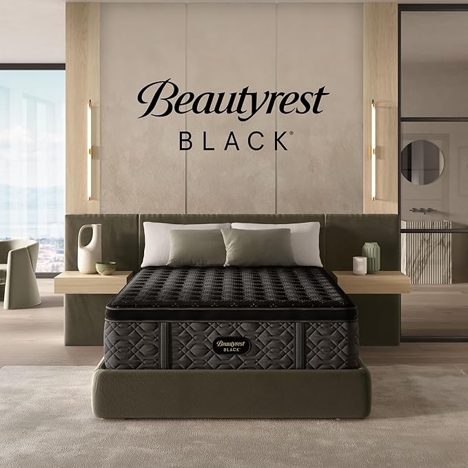 Beautyrest Black Series Three 16.5" Firm Pillow Top California King Mattress - Breathable, Cooling, and Supportive - CertiPUR-US Certified, 100-Night Sleep Trial, and 10-Year Limited Warranty
