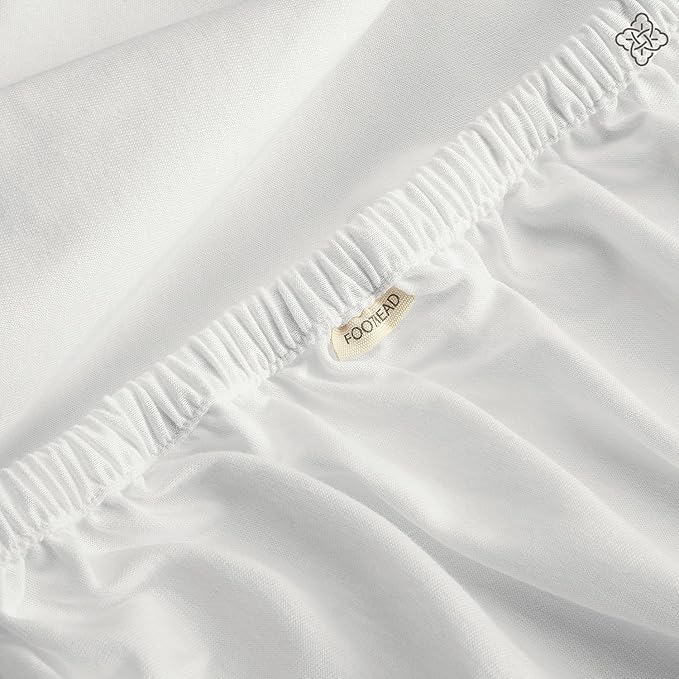 Bioweaves Organic Cotton Jersey Waterproof Crib Mattress Protector | 28" x 52" | GOTS Certified Mattress Cover with Jersey Cotton Skirt, Breathable & Noiseless Top Layer - 9 Inch Deep Pocket, White
