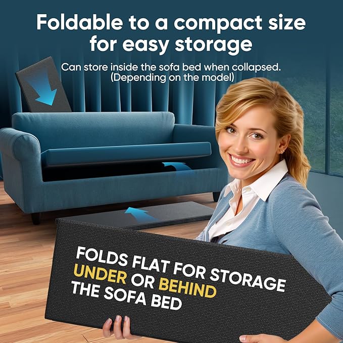 Sleeper Sofa Support Board Queen Size 48"x60" - Heavy Duty Reinforced Wood Sofa Bed Support Board for Pull Out Couch Mattress, Anti-Sag Frame Shield with Universal Fit